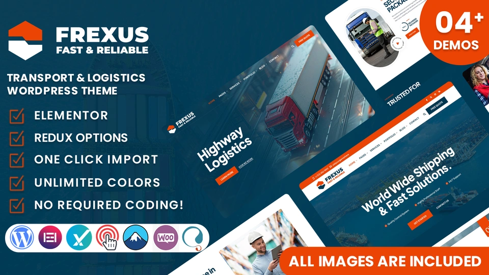 Frexus - Transport & Logistics WordPress Theme