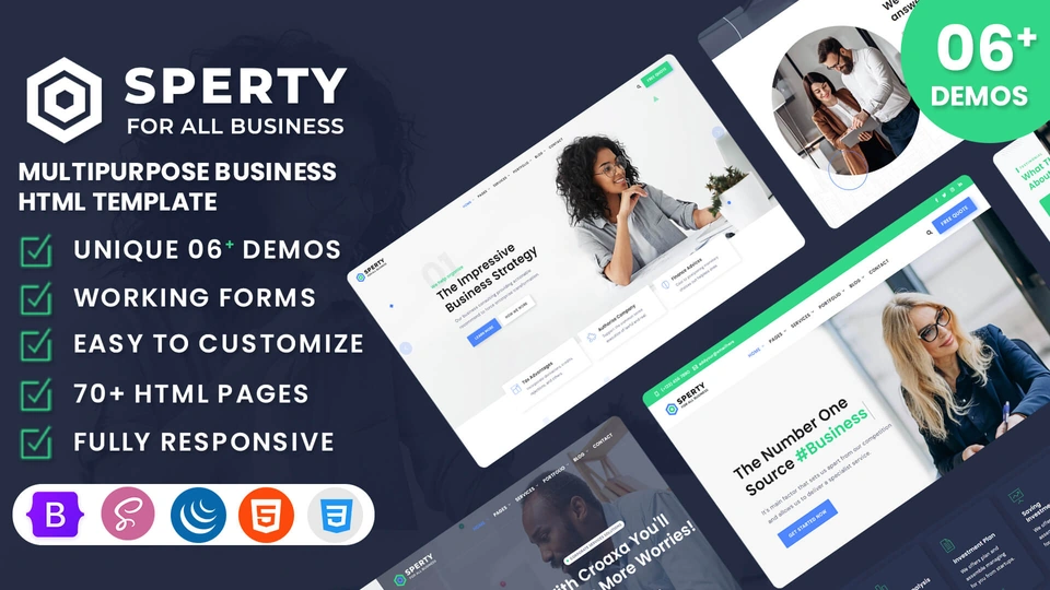Sperty - Multipurpose Business HTML Template