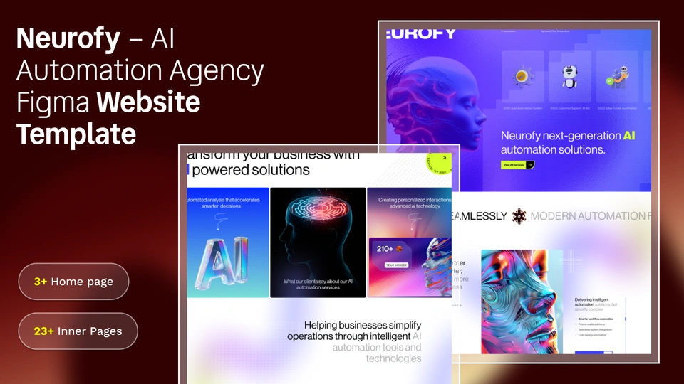 Neurofy - AI Automation Agency Figma Website Template