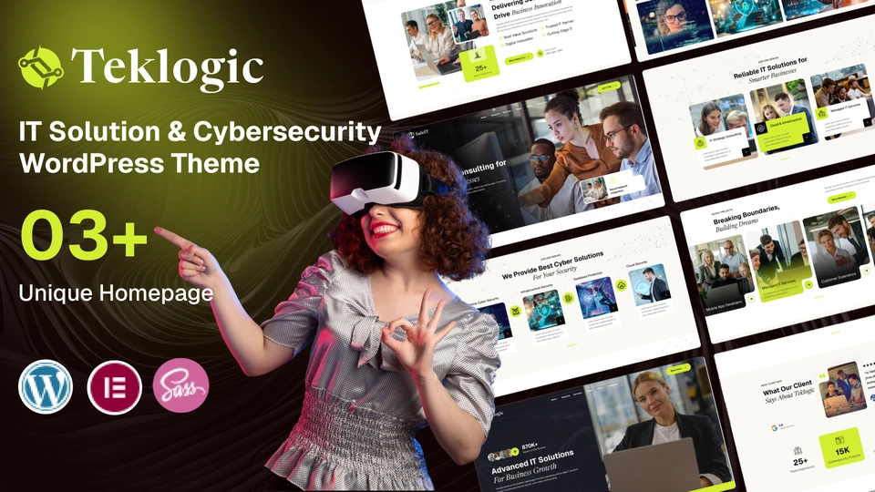 Teklogic - IT Solution, Consulting & Cyber Security Multipurpose WordPress Theme