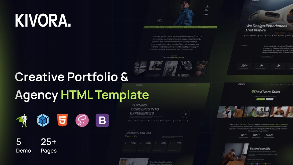 Kivora - Creative Portfolio & Agency HTML Template
