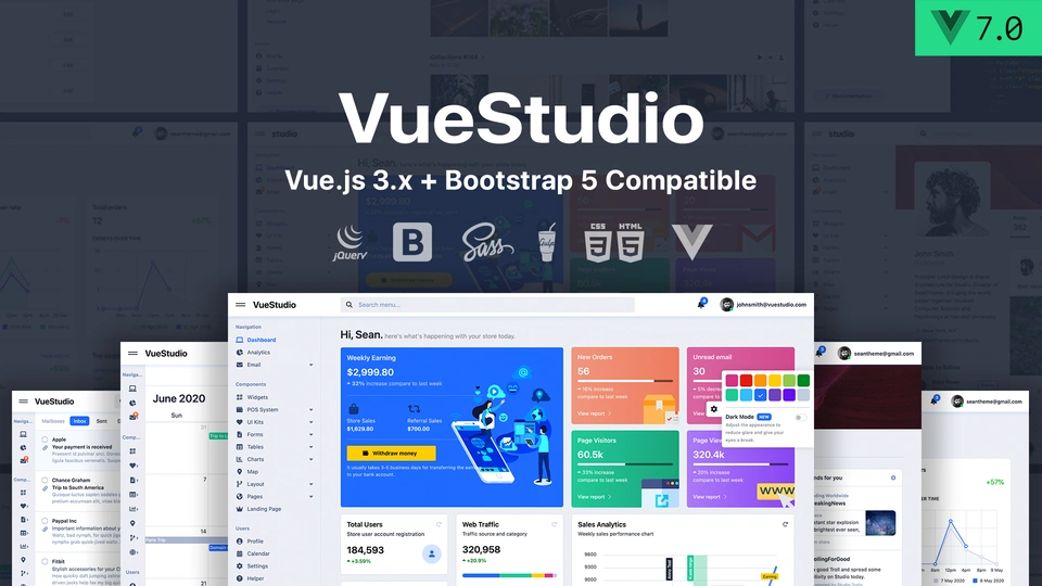 Studio - Vue.js 3.x Admin Template