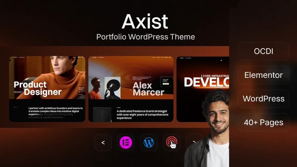 Axist - Portfolio Elementor WordPress Theme