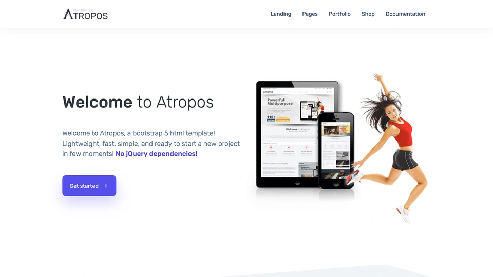 Atropos - Responsive Website Template
