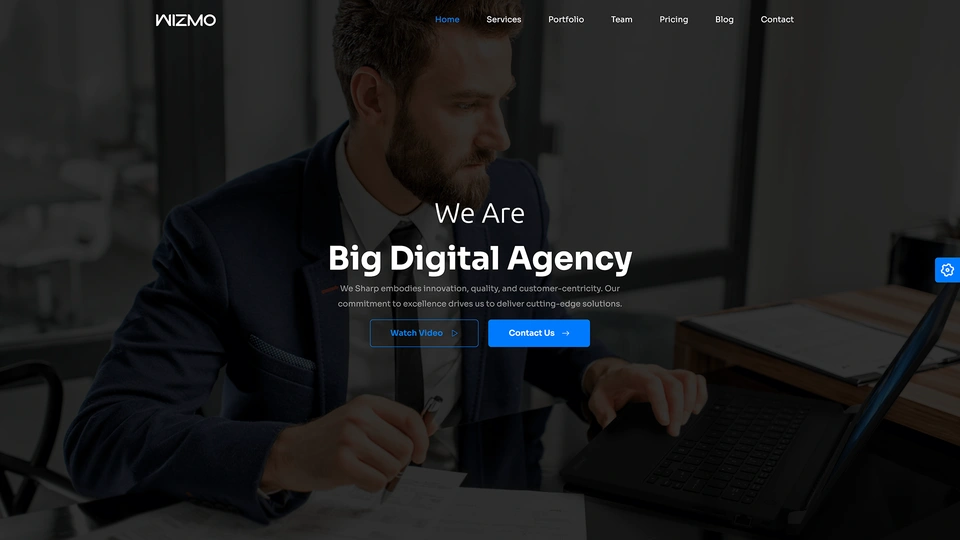 Wizmo - Landing Page Templates + LTR & RTL + Light & Dark
