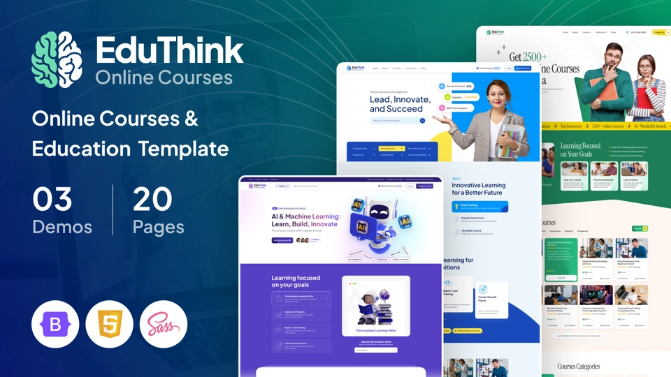 EduThink - Online Courses & Education Template