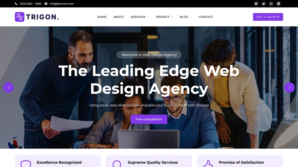 Trigon - Creative Design Agency Template