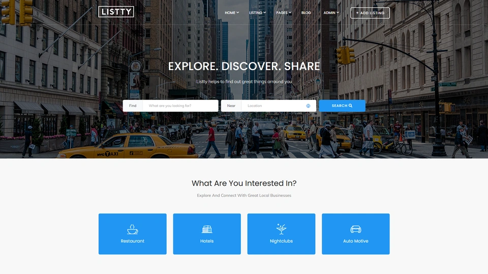 Listty - Directory Listing + Admin Template