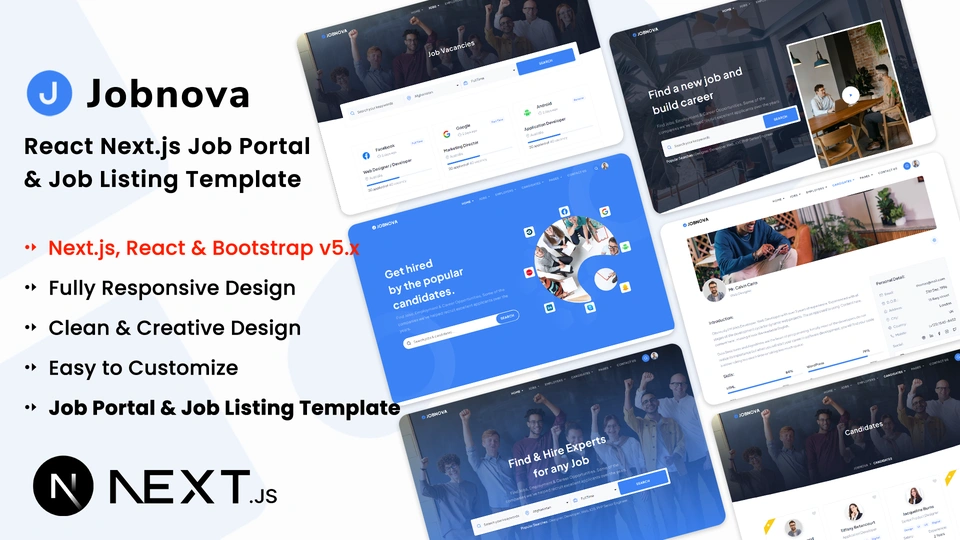 Jobnova - Next.js Job Board, Job Portal and Job Listing Template