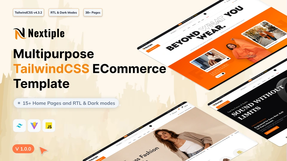 Nextiple - Multipurpose eCommerce Tailwind CSS Template