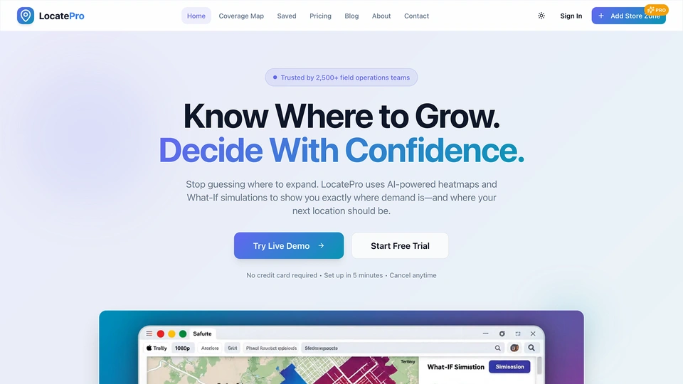 LocatePro - AI-Powered Store Locator & Territory Management SaaS Platform