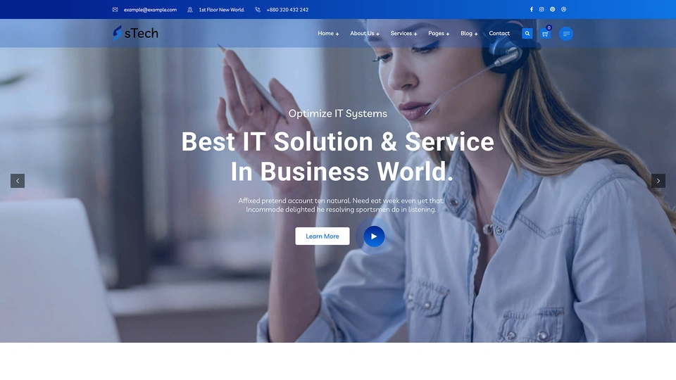 sTech - IT Solution & Multipurpose Elementor WordPress Theme