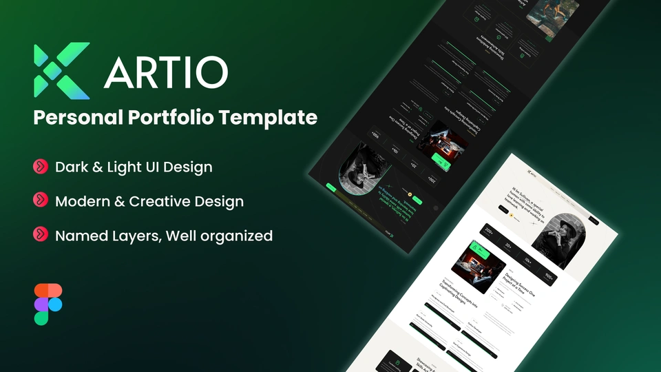 ARTIO - Personal Portfolio Figma Template