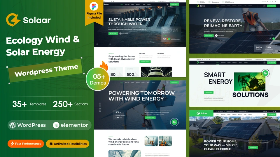 Solaar - Ecology Wind & Solar Energy WordPress Theme