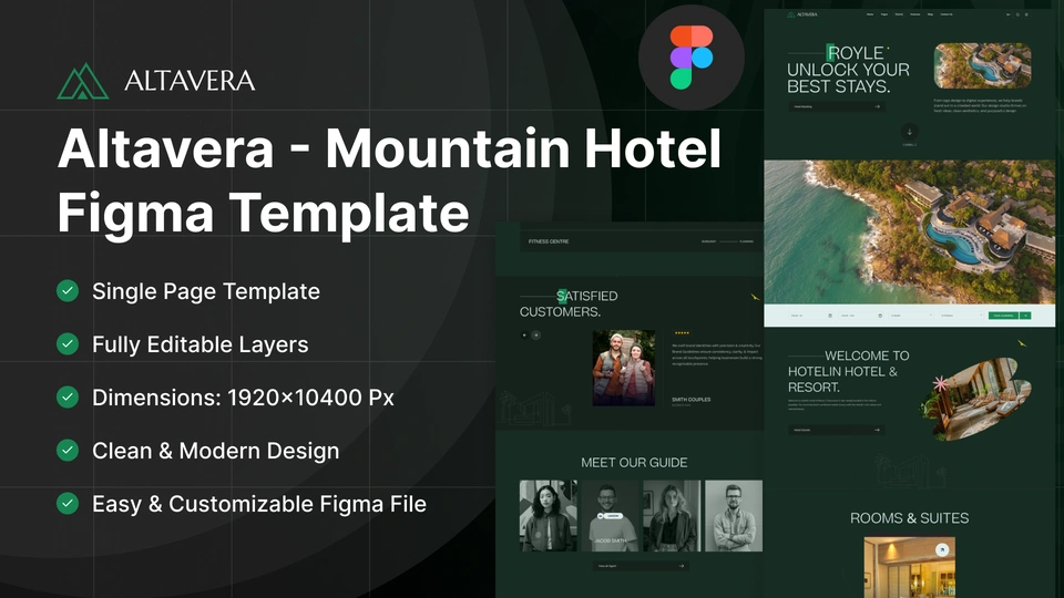 Altavera - Mountain Hotel & Lodge Figma Template