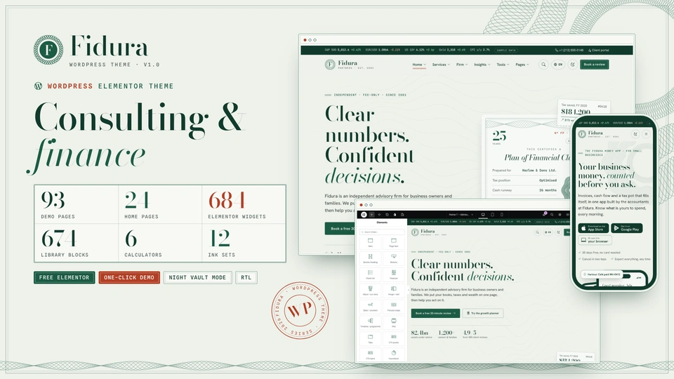 Fidura - Consulting & Finance WordPress Theme