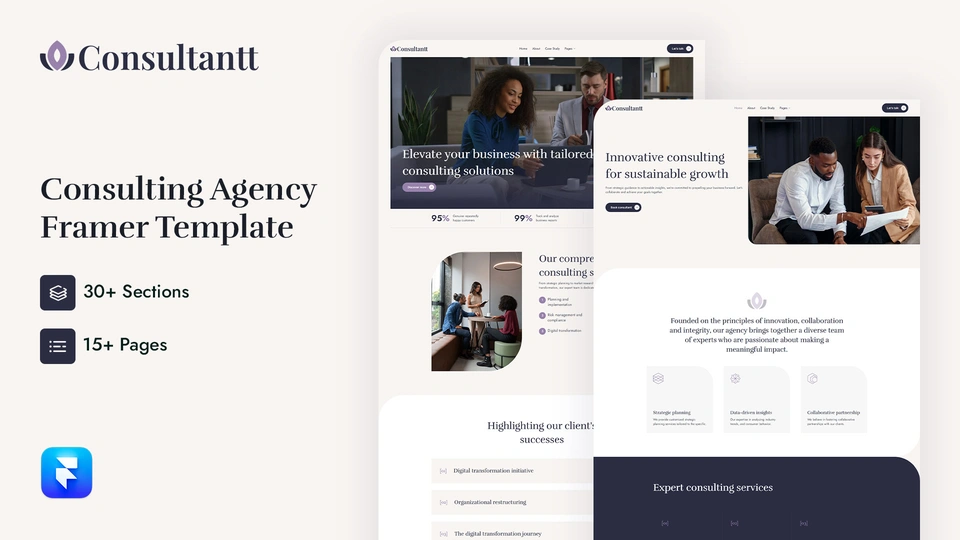 Consultantt - Consulting Agency Framer Template