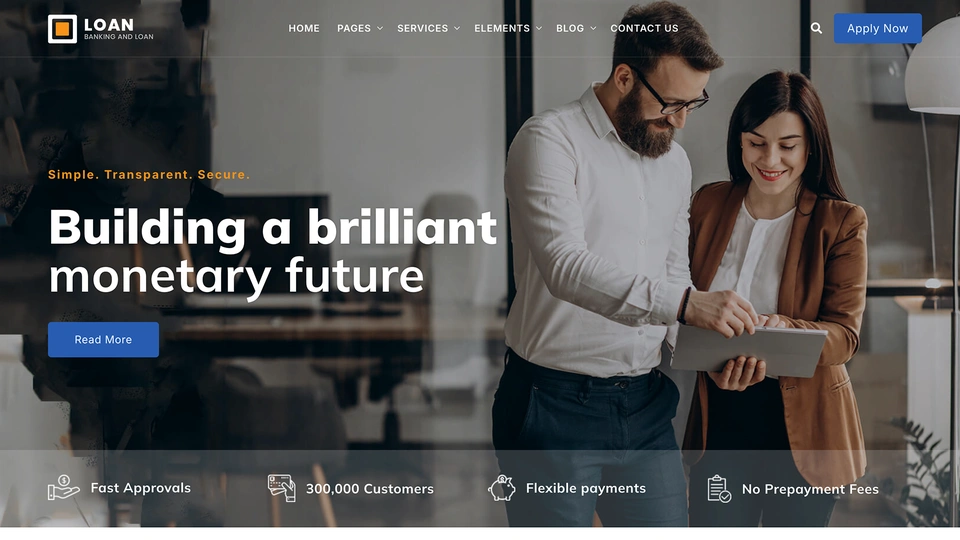 LoanPro - Banking and Loan Responsive Template