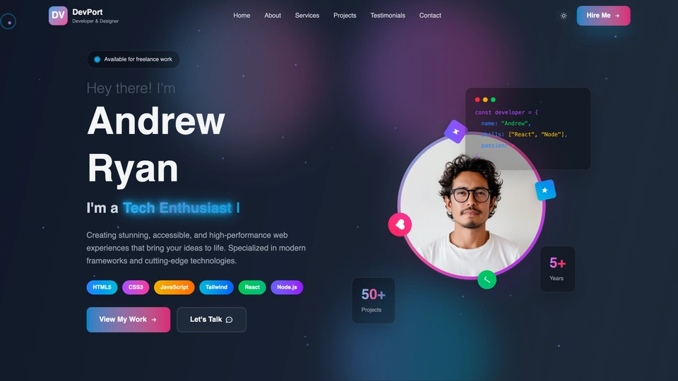DevPort - Developer Portfolio & Resume HTML Template