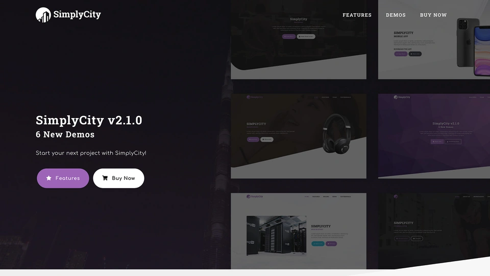 SimplyCity - Multipurpose One Page Template