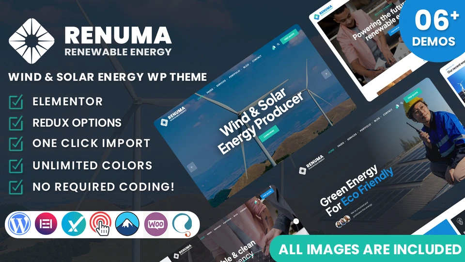 Renuma - Wind & Solar Energy WordPress Theme