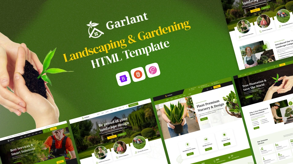 Garlant - Landscaping & Gardening HTML Template