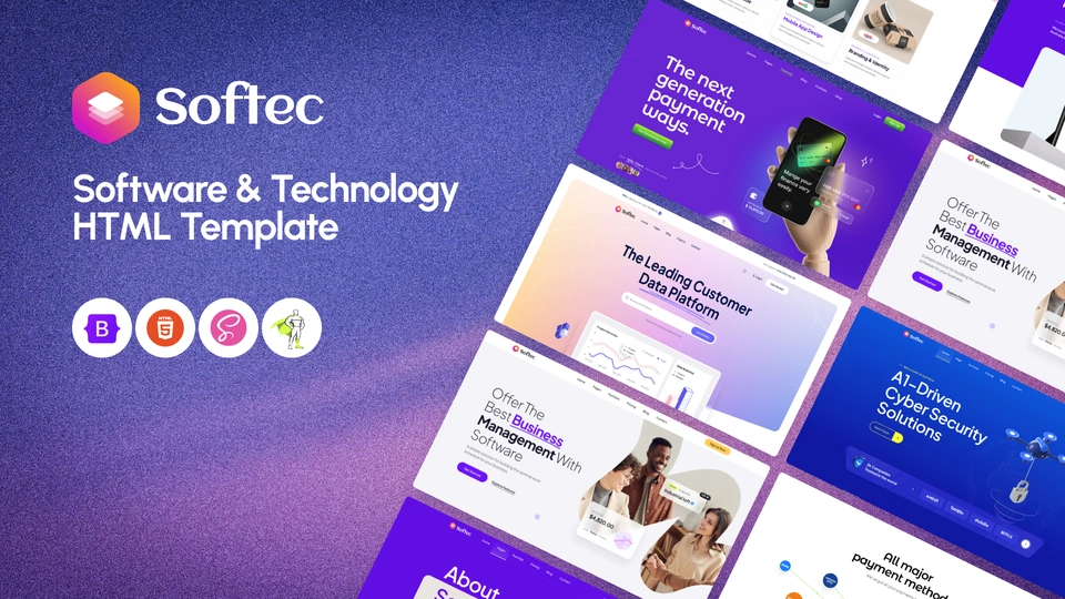 Softec - Software & Technology Bootstrap HTML Template