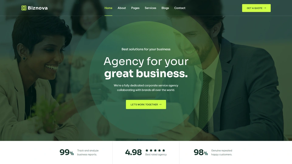 Biznova - Business Consulting Responsive Template