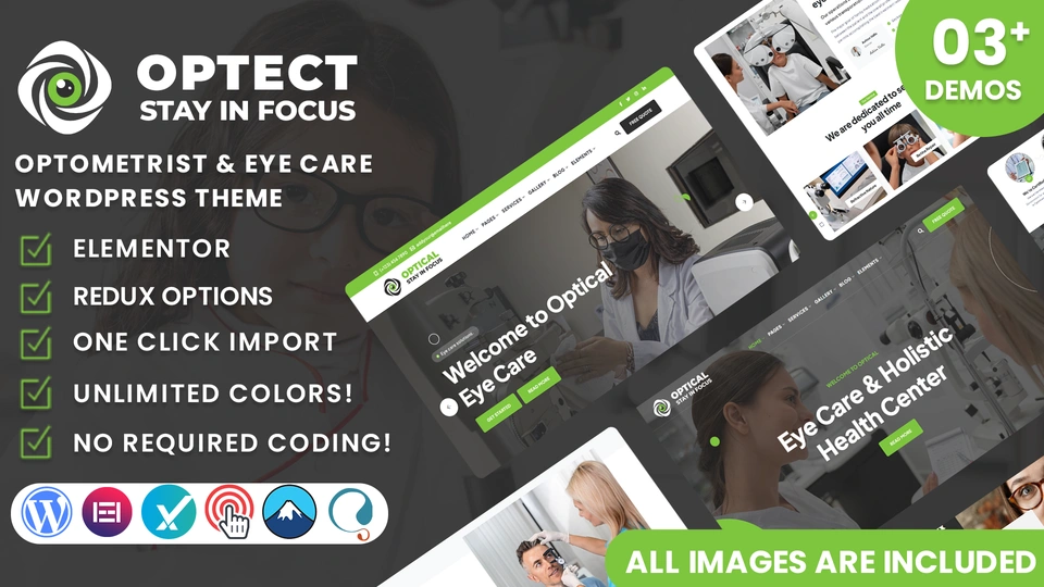 Optect - Optometrist & Eye Care WordPress Theme