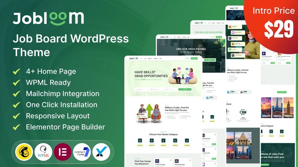 Jobloom - Job Board WordPress Theme