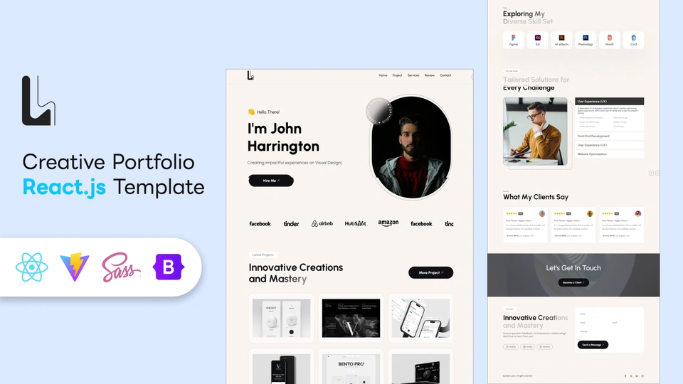 Lucas - Minimal Creative Portfolio React Template