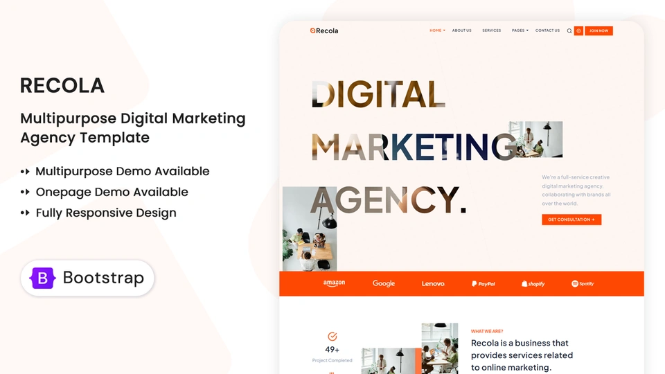 Recola - Multipurpose Digital Marketing Agency HTML Template