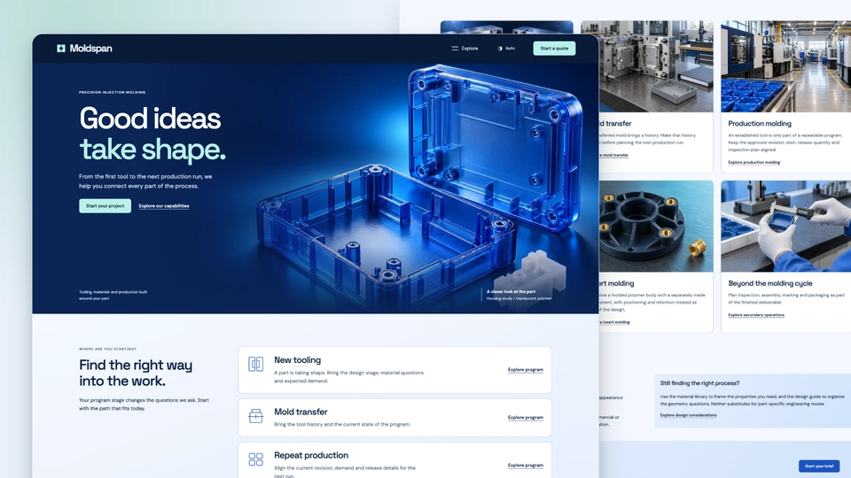 Moldspan - Precision Injection Molding HTML Website Template