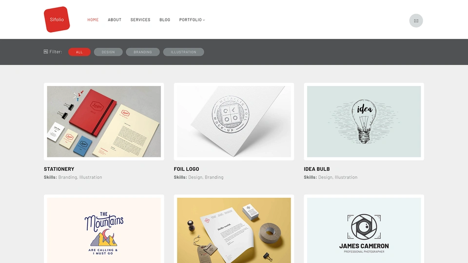 Sifolio - Minimal Portfolio Template