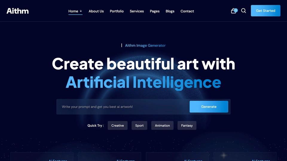 Aithm - AI Agency & Futuristic Startup React Template