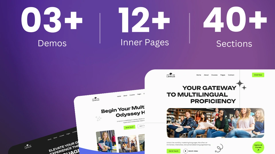 Lanklub - Next.js Multi-Language Learning Template