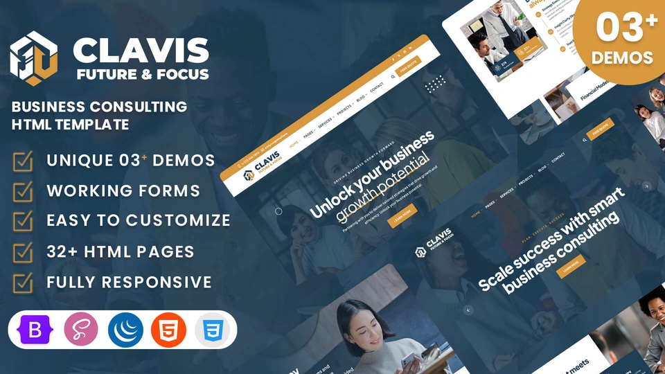 Clavis - Business Consulting HTML Template