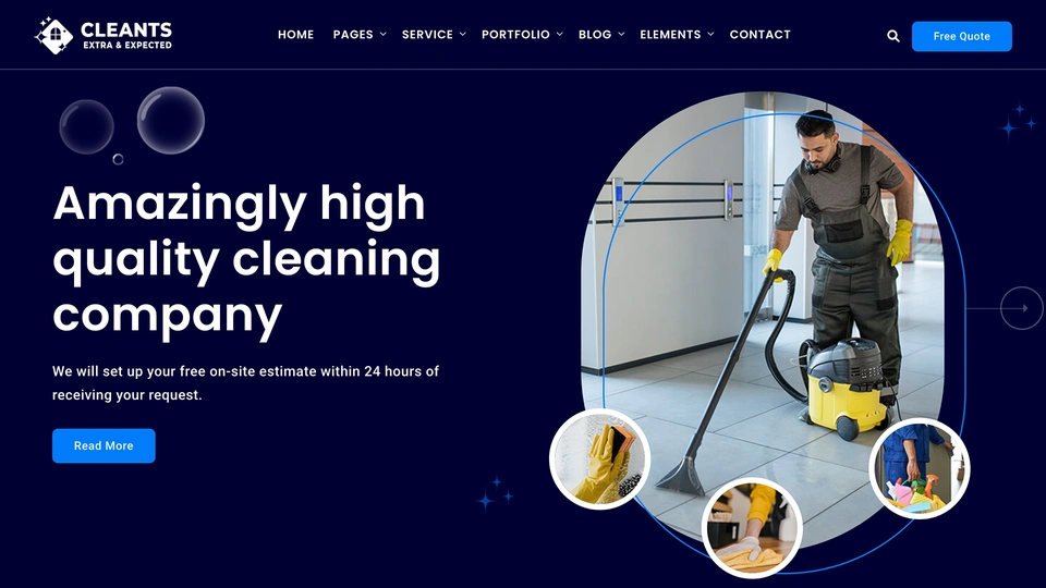 Cleaning Company HTML Template Website Templates - WrapBootstrap