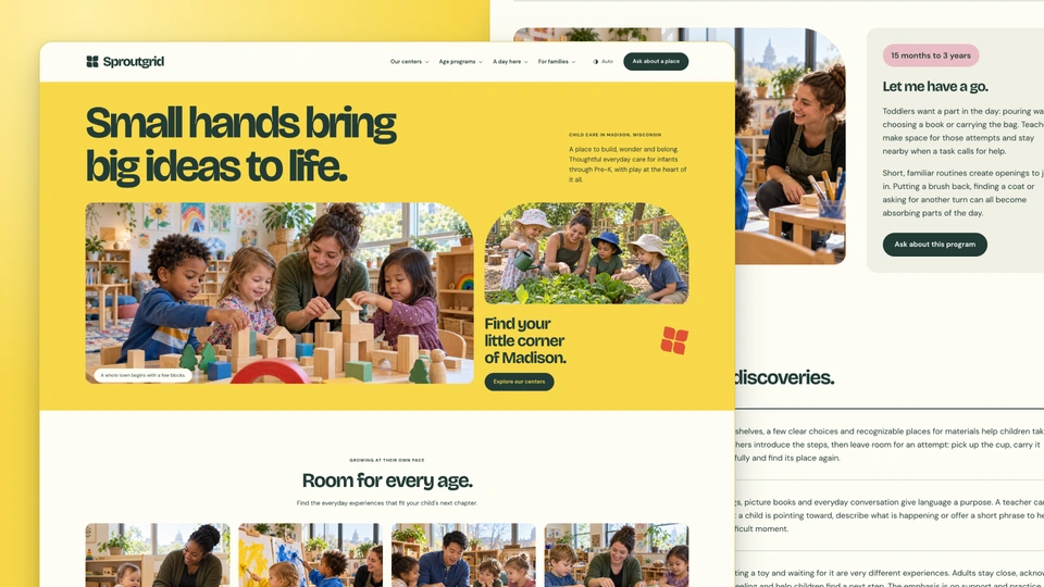 Sproutgrid - Child Care and Preschool HTML Website Template
