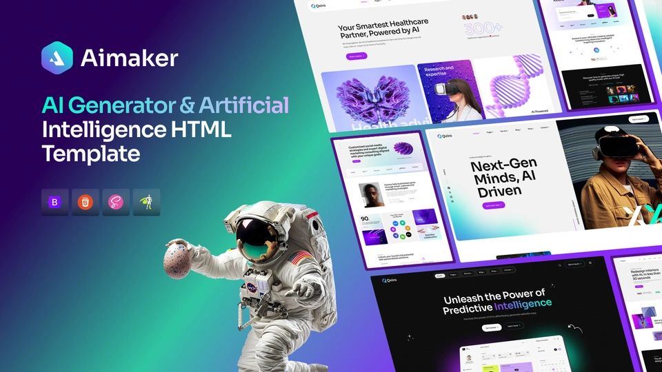 Aimaker - Ai Agency Technology HTML Template