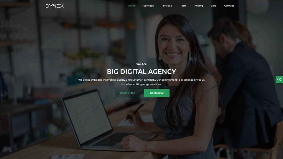 Dynex - Landing Page Templates + LTR & RTL + Light & Dark