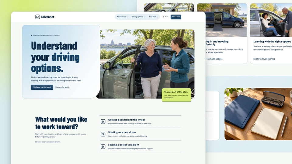 Drivebrief - Adaptive Driving Assessment HTML Website Template