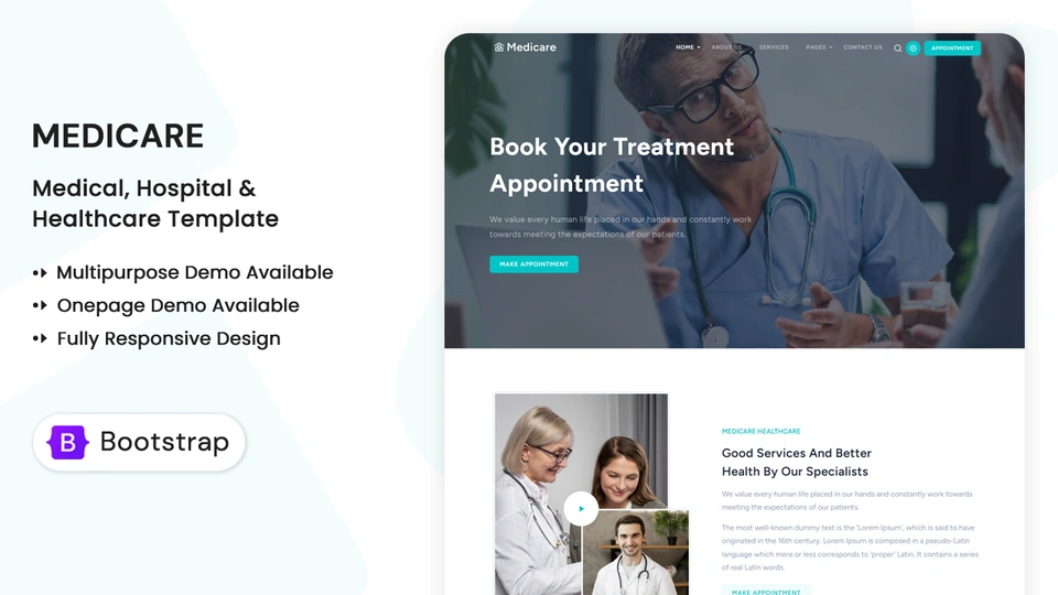 Medicare - Multipurpose Medical & Hospital HTML Template