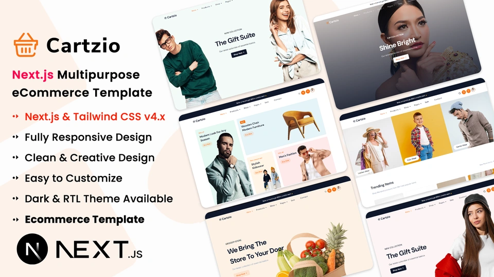Cartzio - Next.js Multipurpose eCommerce & Fashion Template