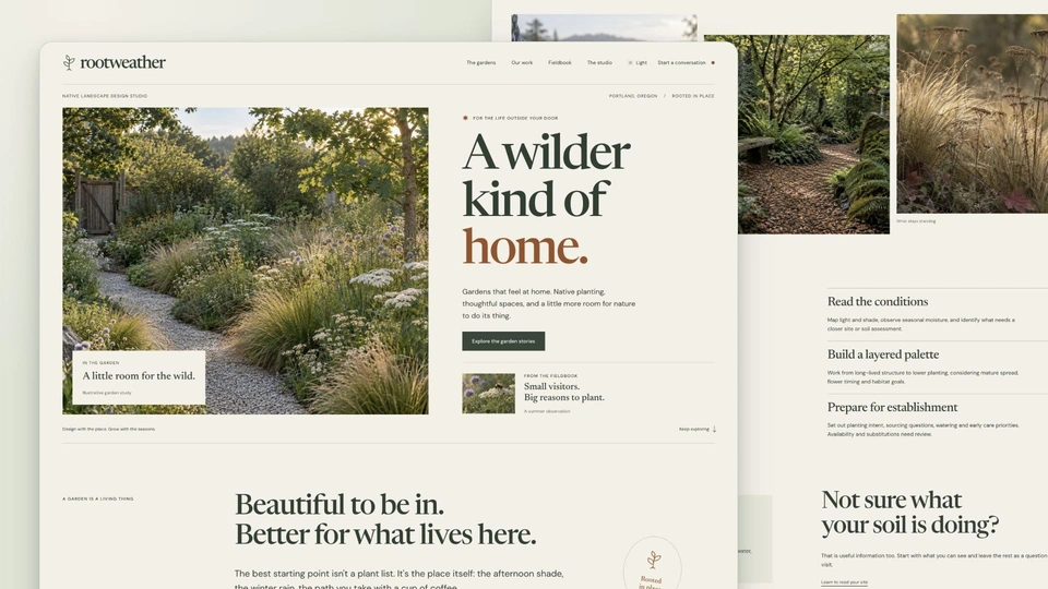 Rootweather - Native Landscape Design HTML Template