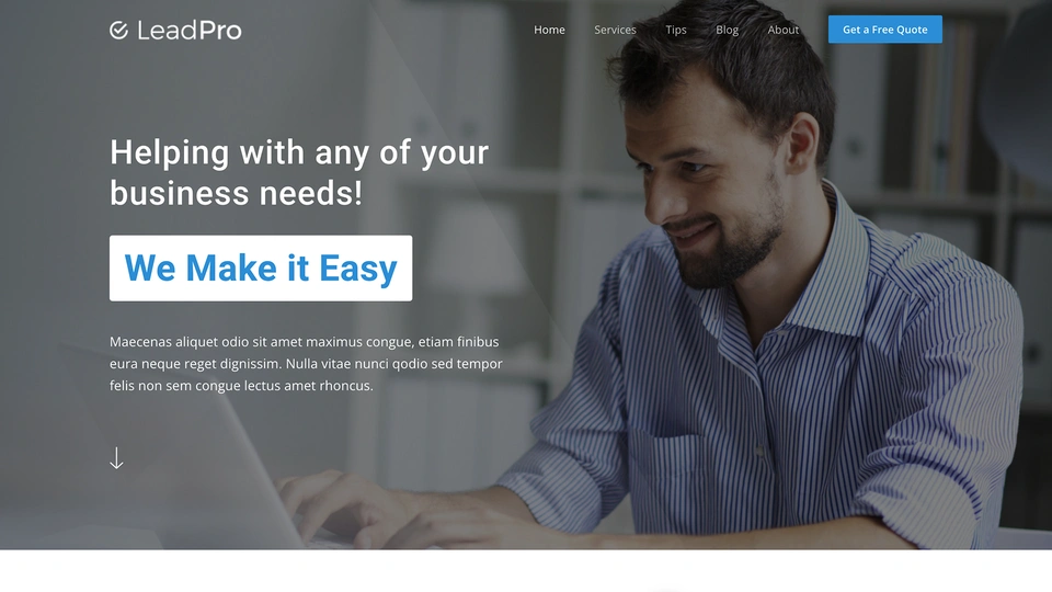 LeadPro - Lead Generation Template