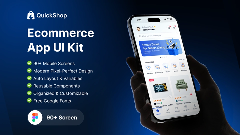 QuickShop - Ecommerce App UI Kit
