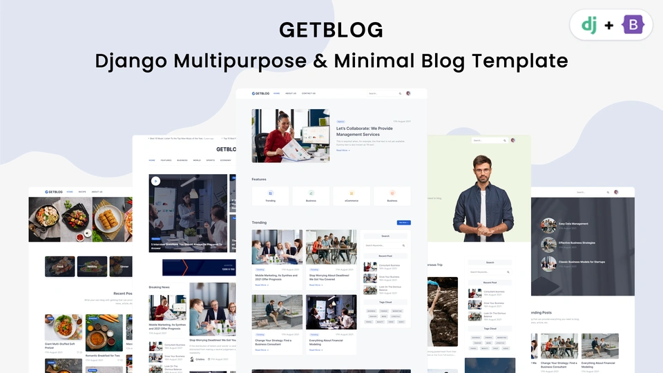 Getblog - Django Multipurpose & Minimal Blog Template
