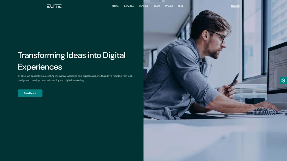 Elite - Startup Agency and SaaS Landing Page Template + LTR & RTL + Light & Dark