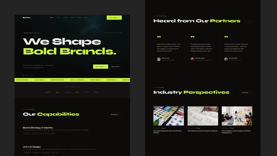 Bytrix - Creative Agency HTML Template